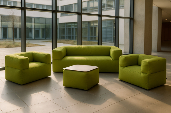 Sitzsack Sofa 2-Sitzer Celaya (schwer entflammbar nach B1)